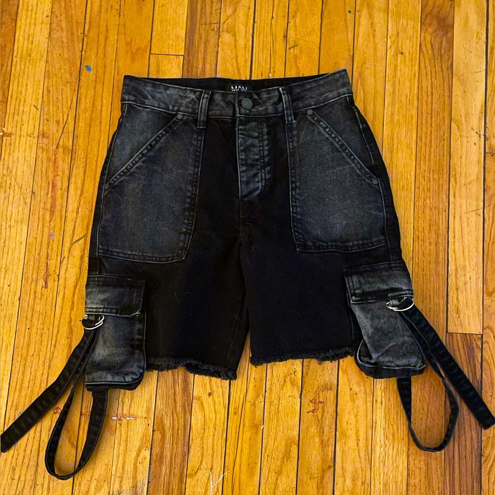 Black Designer men’s cargo pants